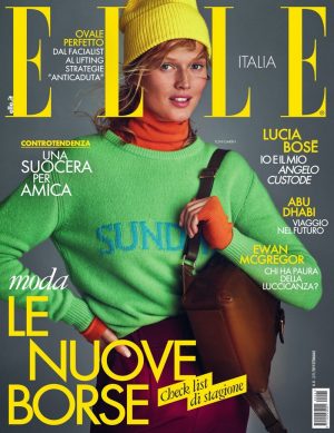 Toni Garrn ELLE Italy 2019 Cover Fall Fashion Editorial