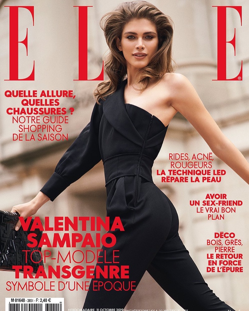 Valentina Sampaio ELLE France 2019 Cover Fashion Editorial