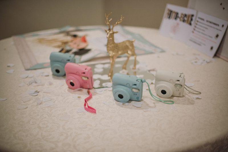 Wedding Table Polaroid Cameras