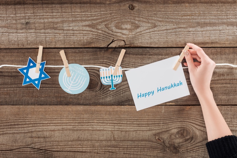 Woman's Hand Hanukkah Decorations