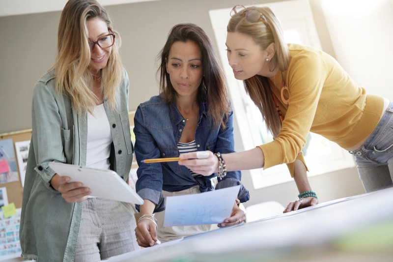 Women Designers Working Project Job