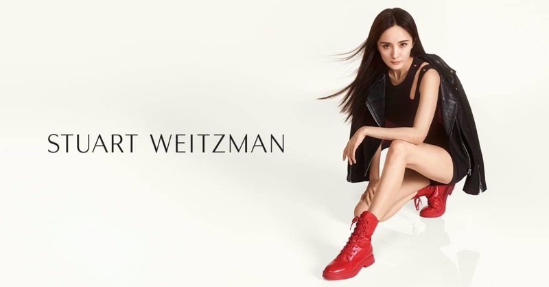 Yang Mi wears Stuart Weitzman MCKENZEE boot in fall-winter 2019 campaign