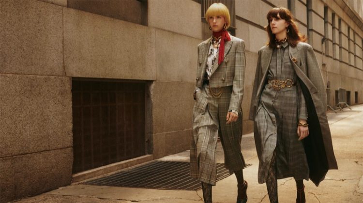 Bente Oort and Evelyn Nagy star in Zara Collection fall-winter 2019 campaign