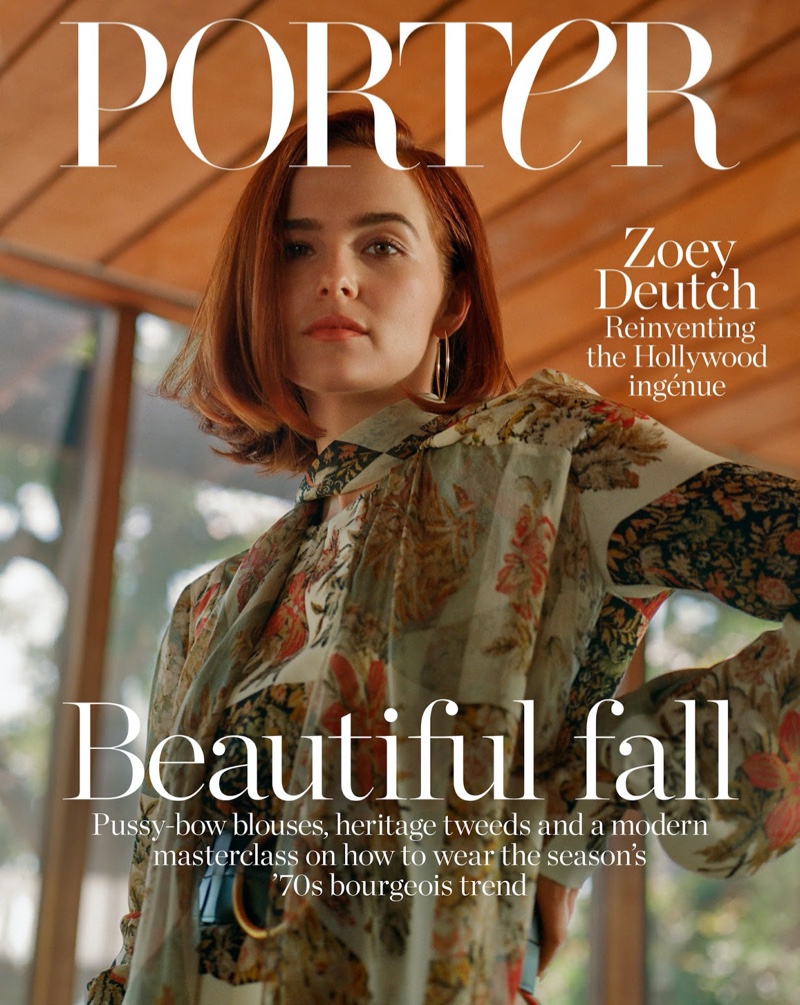 Zoey Deutch on PORTER Edit October 4th, 2019 Cover