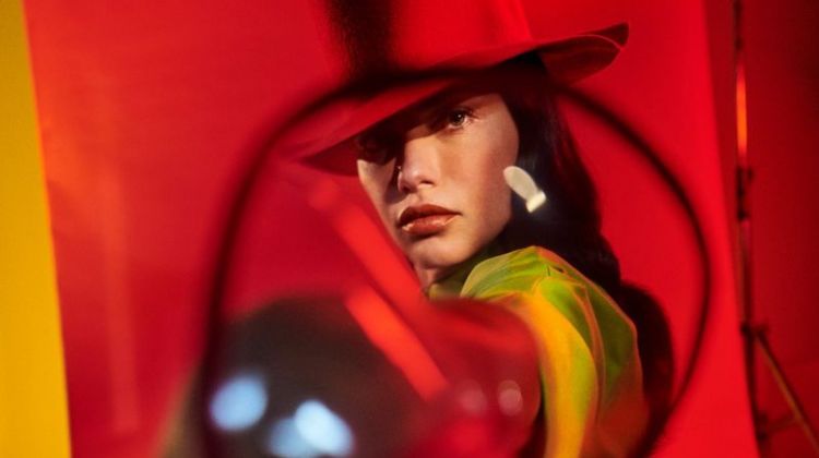 Adriana Lima Poses in Surreal Looks for Vogue Arabia