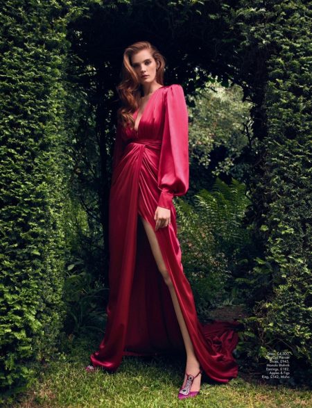 Alexina Graham Poses in Rosy Shades for Hello! Fashion Alexina Graham Poses in Rosy Shades for Hello! Fashion