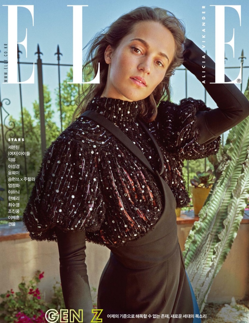 Actress Alicia Vikander on ELLE Korea November 2019 Cover