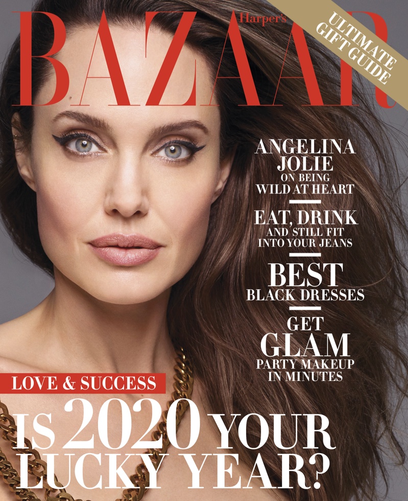 Angelina Jolie on Harper's Bazaar US December-January 2019.20 Cover