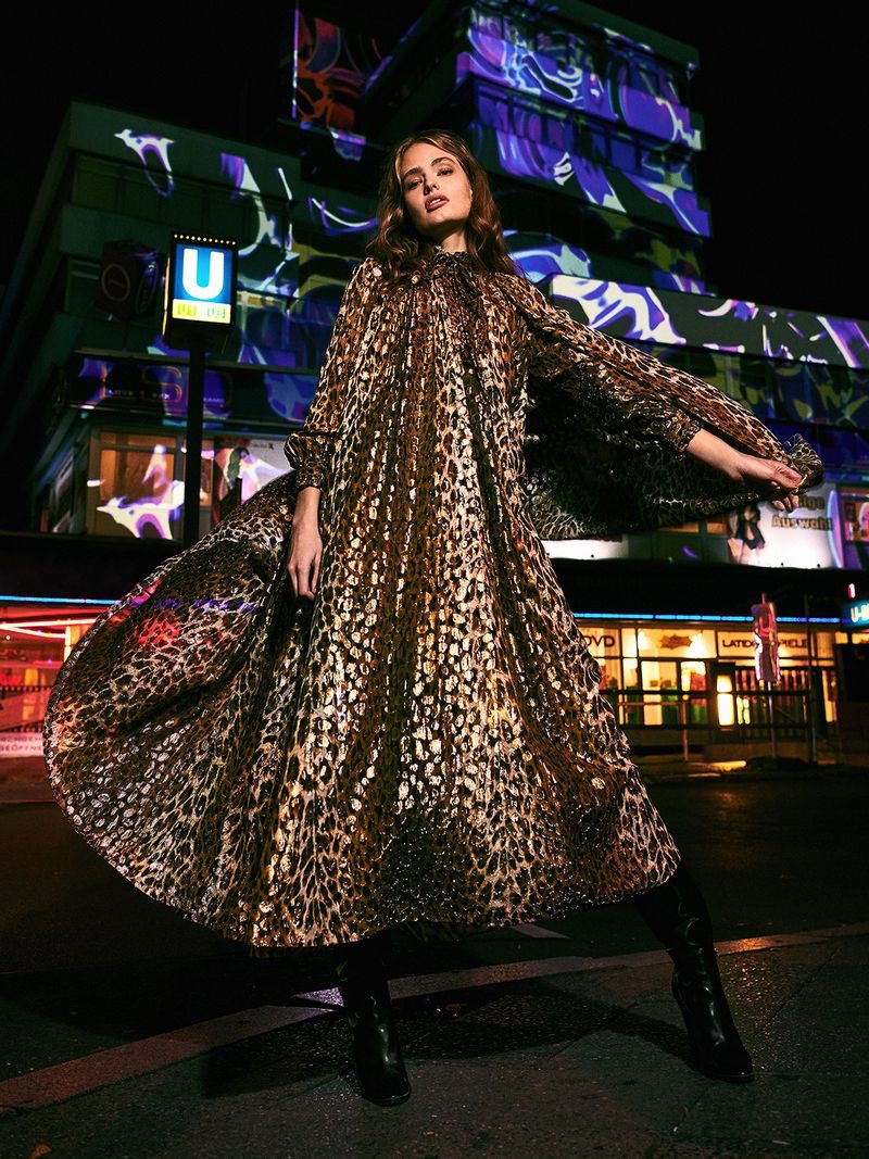 Anna Mila Guyenz Embraces Night Out Dresses for ELLE Serbia