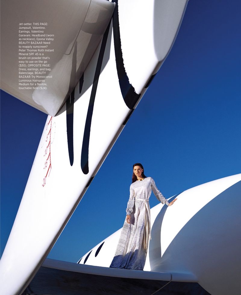 Ansley Gulielmi Models Cutting-Edge Fashion for Harper's Bazaar