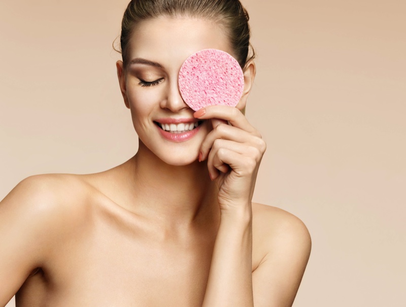 Beauty Woman Smiling Sponge