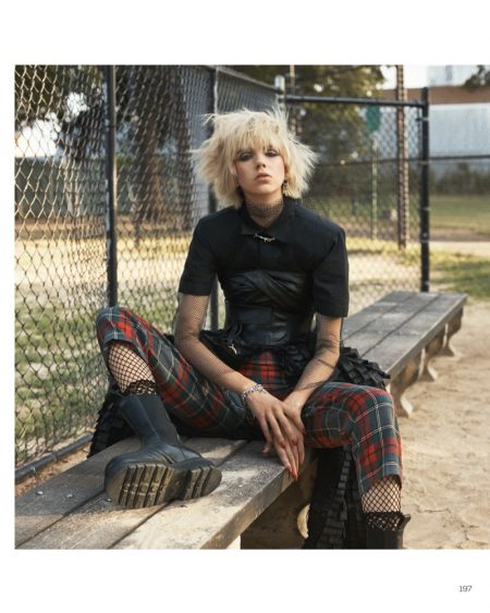 Bente Oort Delivers Punk Attitude for Vogue China