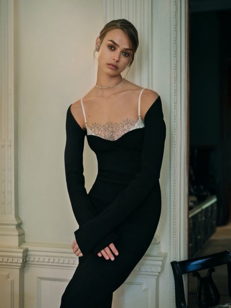 Birgit Kos Poses in Lingerie Inspired Looks for PORTER Edit Birgit Kos for PORTER Edit October 2019 issue