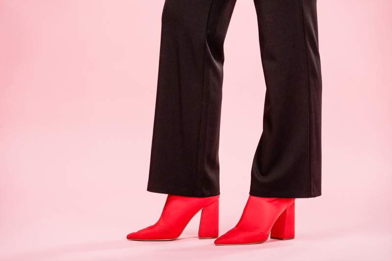 Black Pants Red Boots Cropped