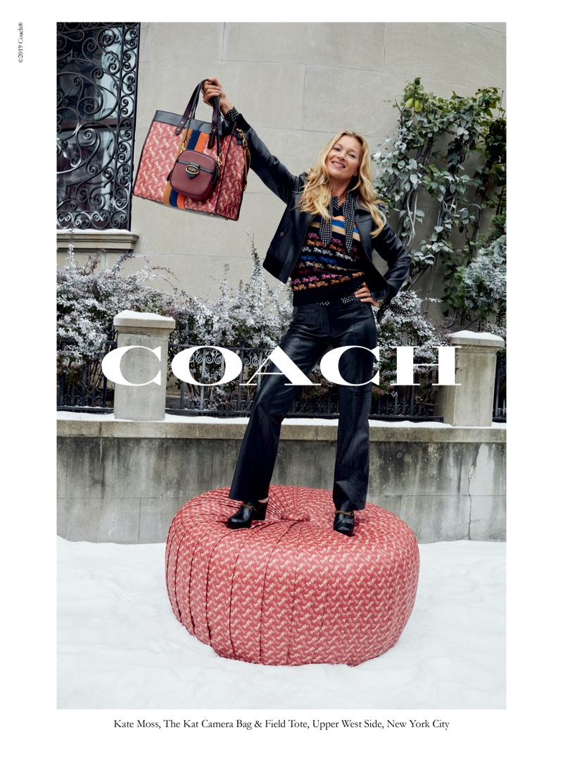 Supermodel Kate Moss appears in Coach Wonder for All holiday 2019 campaign