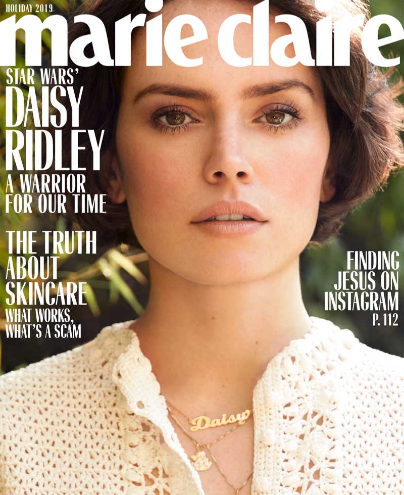 Daisy Ridley on Marie Claire US Holiday 2019 Cover