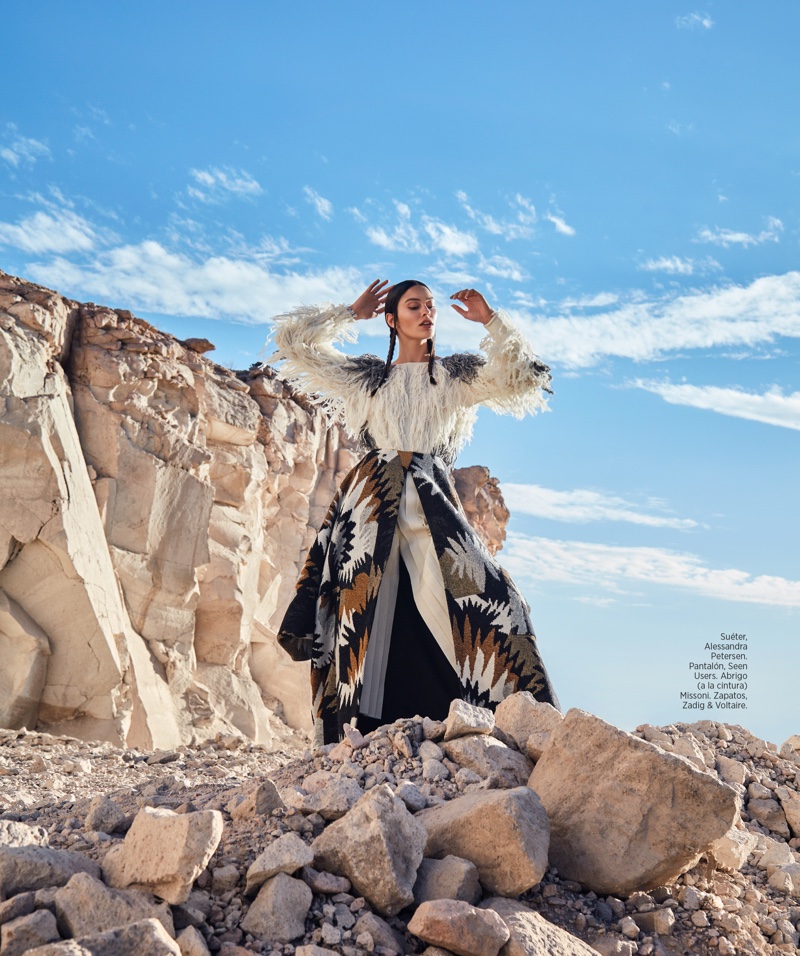 Elizabeth Salt Poses in Peru for Harper's Bazaar Mexico