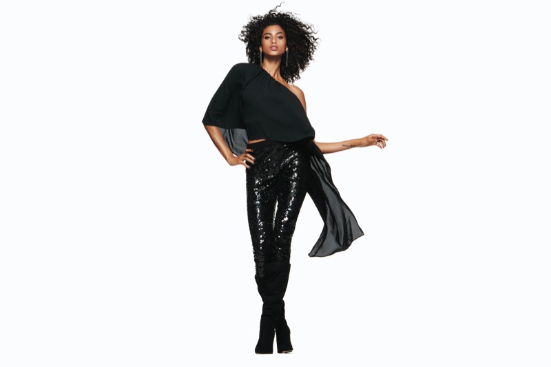 Imaan Hammam appears in Express Holiday 2019 campaign