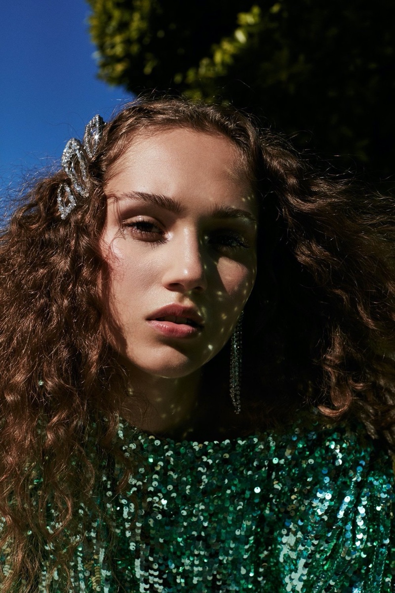 Sequins stand out in For Love & Lemons holiday 2019 campaign