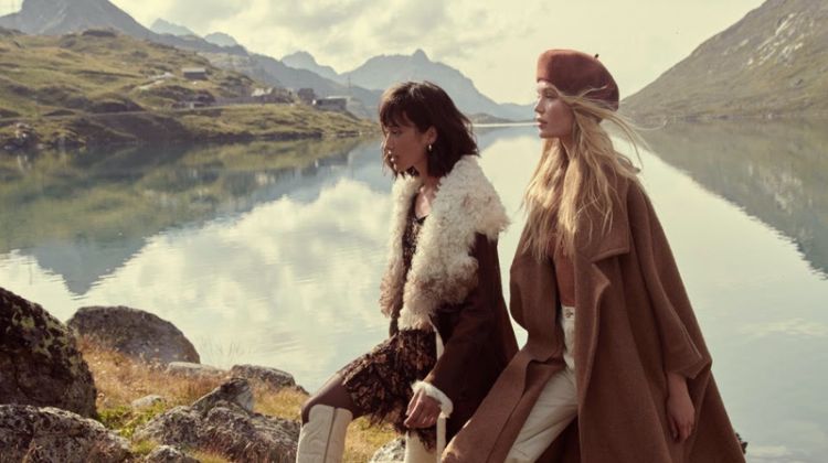 Camilla & Lydia Head to the Swiss Alps for Free People Holiday ’19