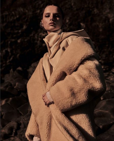 Giselle Norman Poses in Winter Outerwear for Vogue Japan Giselle Norman Poses in Winter Outerwear for Vogue Japan