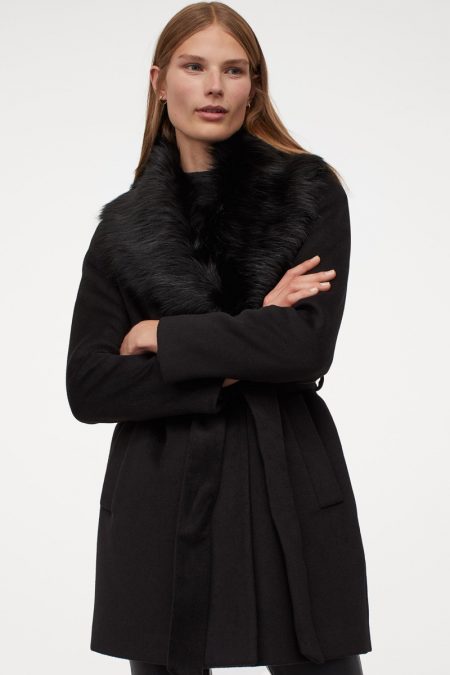 Black Friday Sales: Discover Nordstrom, H&M, Boohoo, Express + More Deals H&M Coat with Faux Fur Collar $79.99
