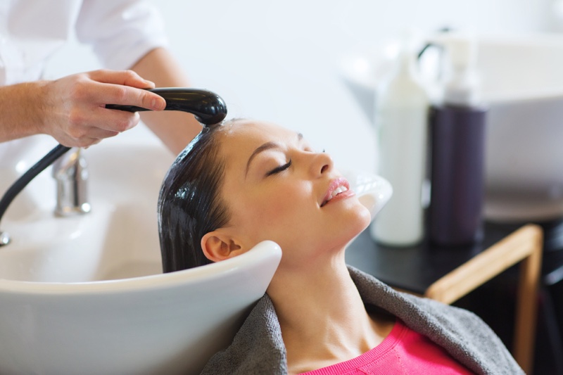 Hair Wash Salon Sink Woman