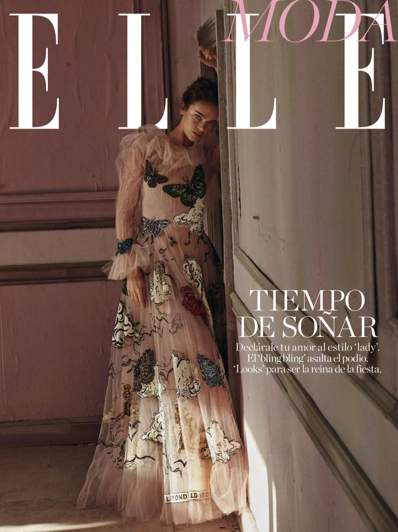 Jena Goldsack Poses in Elegant Fashions for ELLE Spain
