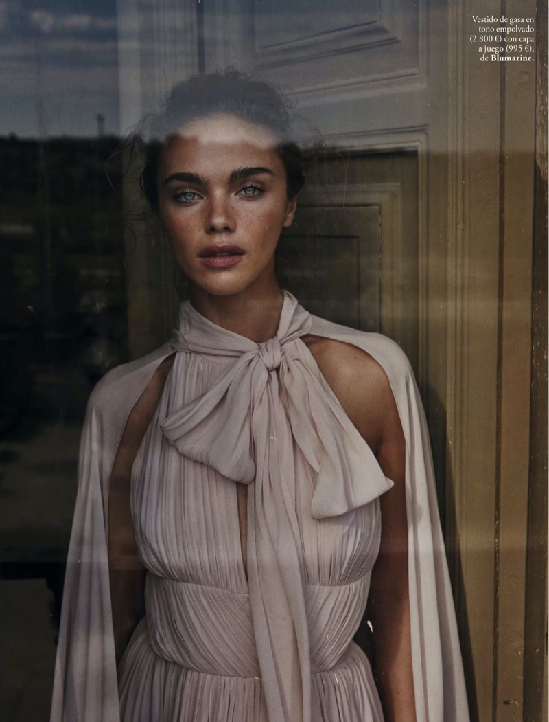 Jena Goldsack Poses in Elegant Fashions for ELLE Spain