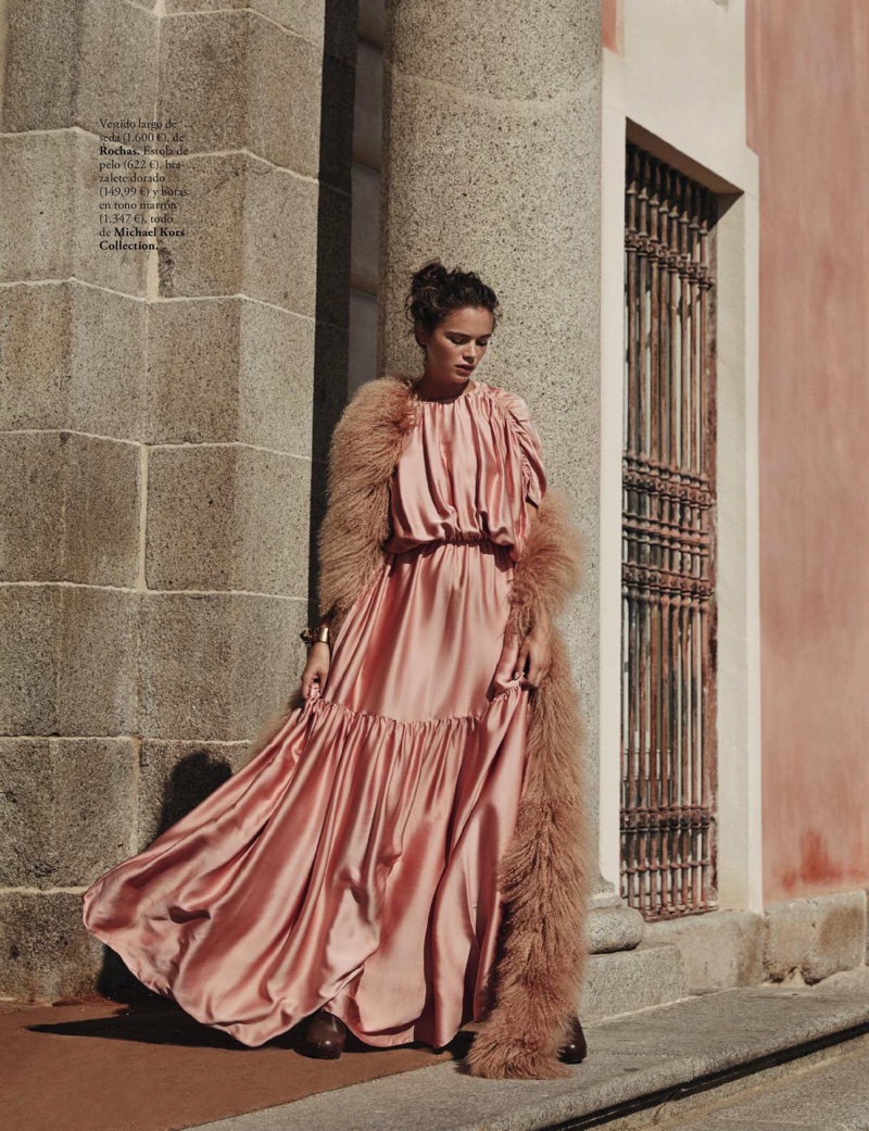 Jena Goldsack Poses in Elegant Fashions for ELLE Spain