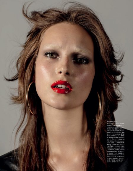 Julia Bergshoeff Models Retro Makeup Looks for Vogue Japan Julia Bergshoeff Models Retro Makeup Looks for Vogue Japan