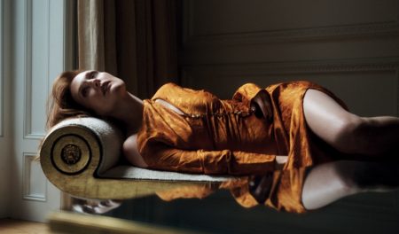 Julianne Moore Poses in Glamorous Styles for WSJ. Magazine Actress Julianne Moore poses in yellow dress