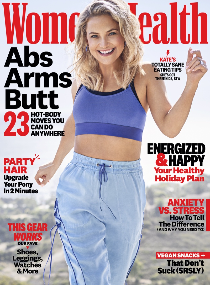 Kate Hudson on Women's Health December 2019 Cover