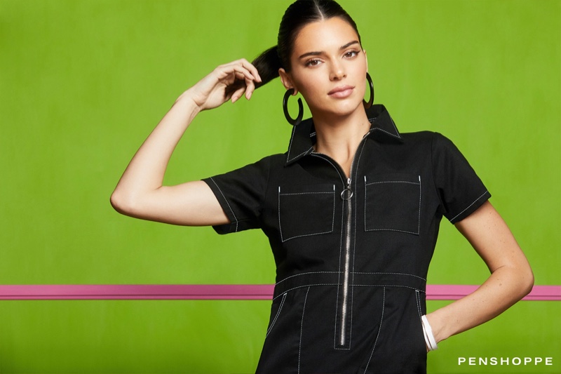 Kendall Jenner wears denim in Penshoppe Holiday 2019 campaign