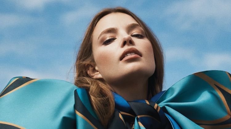 Actress Kristine Froseth embraces print for the photoshoot