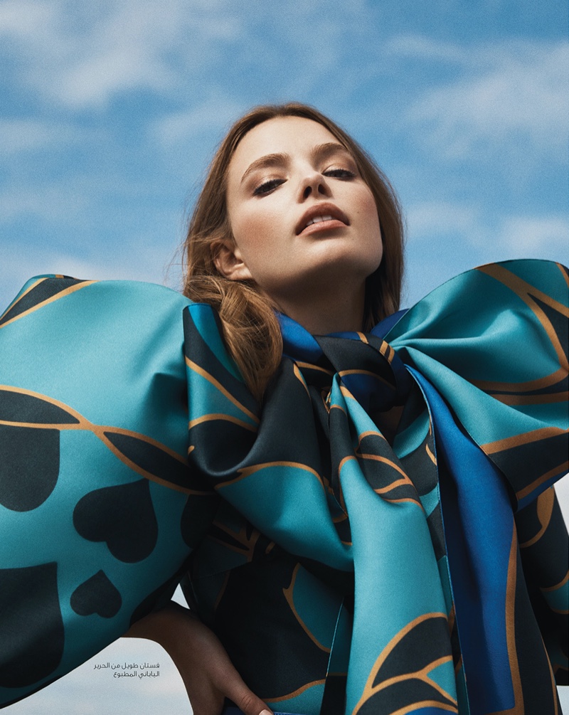 Actress Kristine Froseth embraces print for the photoshoot