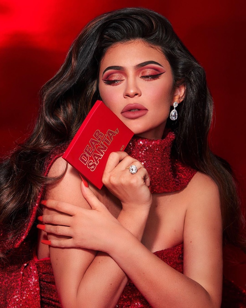 Dear Santa palette and Team Santa matte lip from Kylie Cosmetics Holiday 2019 collection