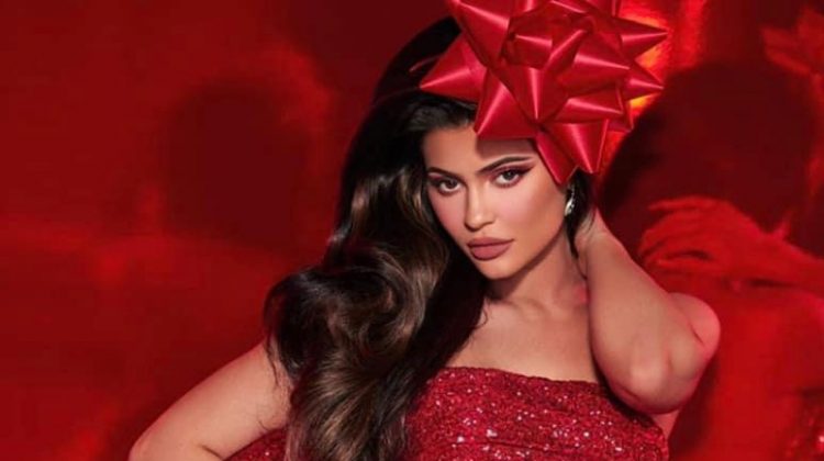Dressed in sequins, Kylie Jenner fronts Kylie Cosmetics Holiday 2019