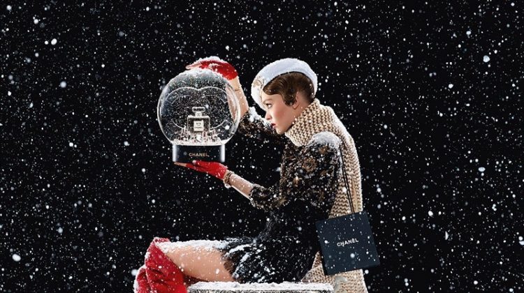 Actress Lily-Rose Depp appears in Chanel No. 5 Holiday 2019 campaign