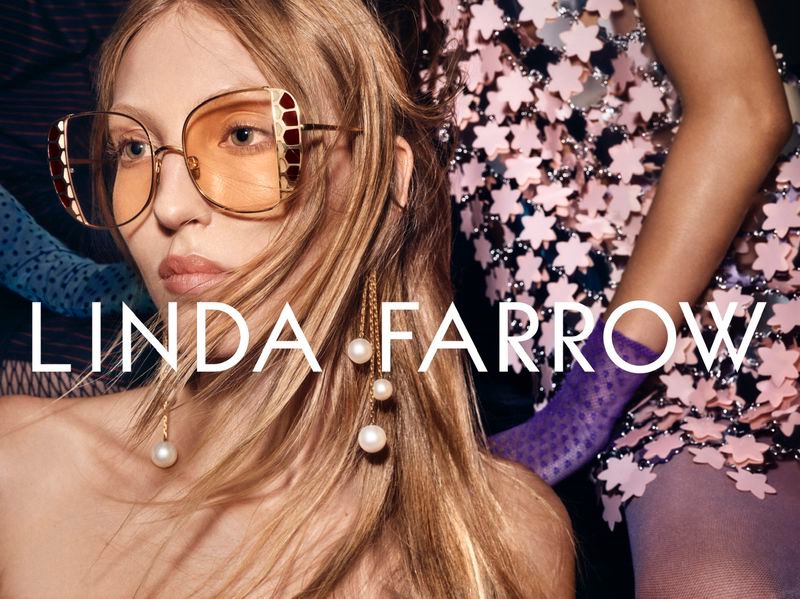 Ella Richards stars in Linda Farrow spring-summer 2020 campaign