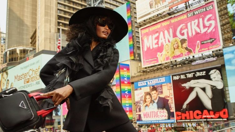 Melodie Monrose Takes Over Times Square for InStyle Germany
