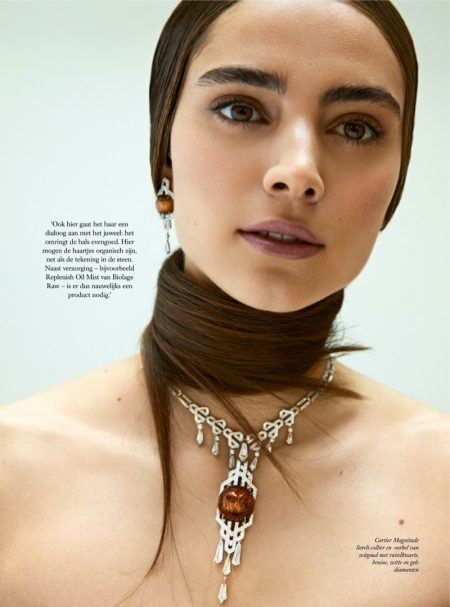 Romy Schonberger Glitters in Cartier for Harper's Bazaar Netherlands Romy Schonberger Glitters in Cartier for Harper's Bazaar Netherlands