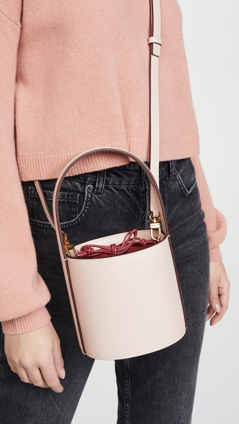 STAUD Mini Bissett Bag in Blush $295