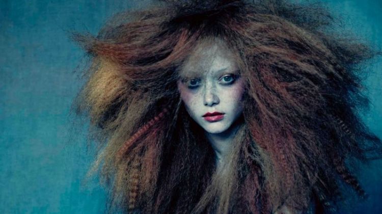 Sarah Grace Wallerstedt Models Artly Hairstyles for Sunday Times Style