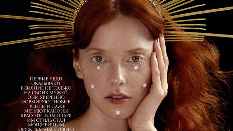 Sasha Mart Charms in Pearls for Marie Claire Russia Beauty