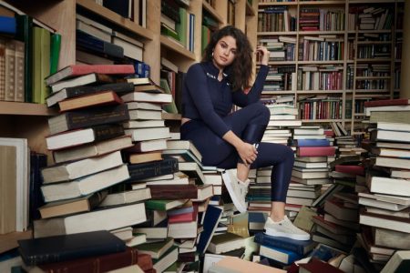 Selena Gomez Dives Into Books for PUMA Winter Collection Posing in a library, Selena Gomez fronts SG x PUMA fall-winter 2019 campaign