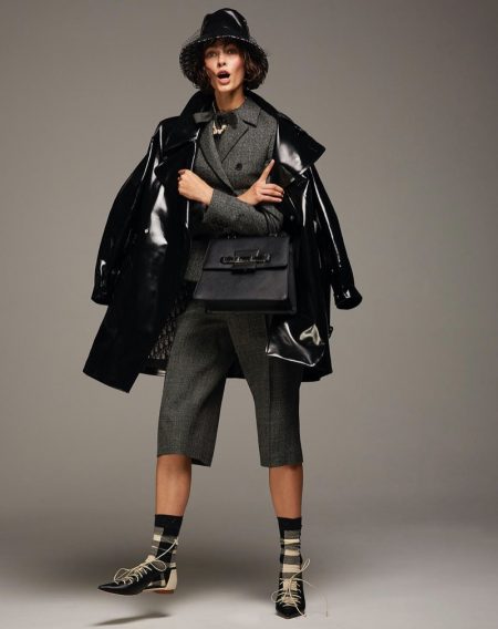 Vika Volkute Wears Menswear Inspired Looks for F Italia Vika Volkute Wears Menswear Inspired Looks for F Italia