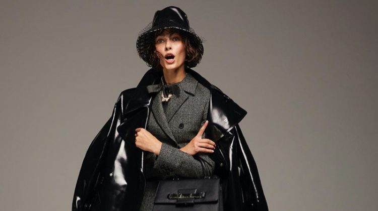 Vika Volkute Wears Menswear Inspired Looks for F Italia