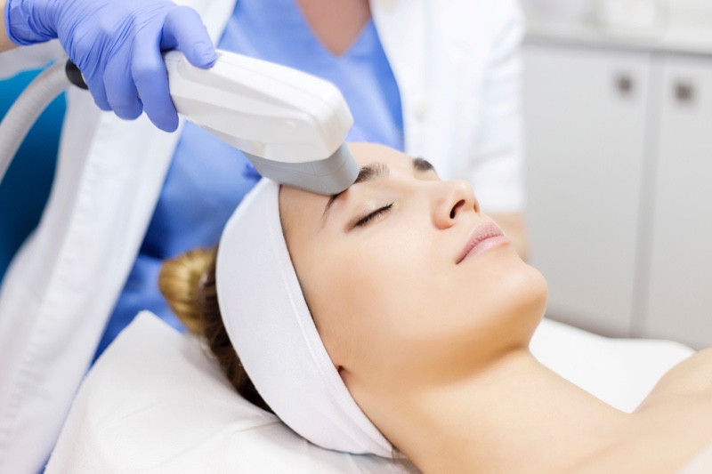 Woman Laser Anti Aging Skin Treatment