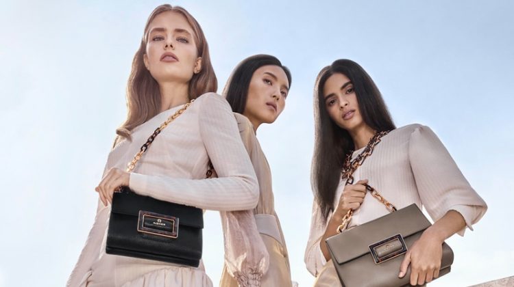 Anna Mila Guyenz, Lupine Wang and Aira Ferreira star in Aigner spring-summer 2020 campaign